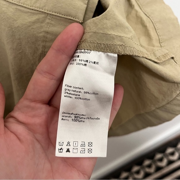 URBAN REVIVO Cargo Khaki 2 in 1 T Shirt Mini Dress Size US 4 - Picture 7 of 8